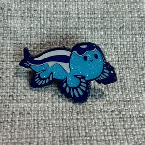 Sea Slug Glitter Blind Box Enamel Pin - Blue Slug